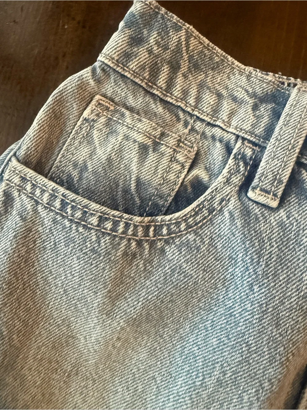 Old Navy Light Blue Denim Girls 10-12 Mini Skirt